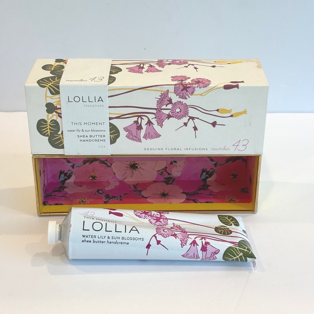 Lollia This Moment No. 43 Water Lily & Sun Blossoms Shea Butter Handcream 4oz
